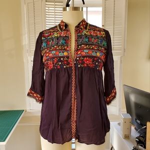 Johnny Was Embriodered Shirt